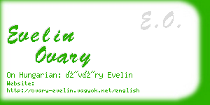 evelin ovary business card